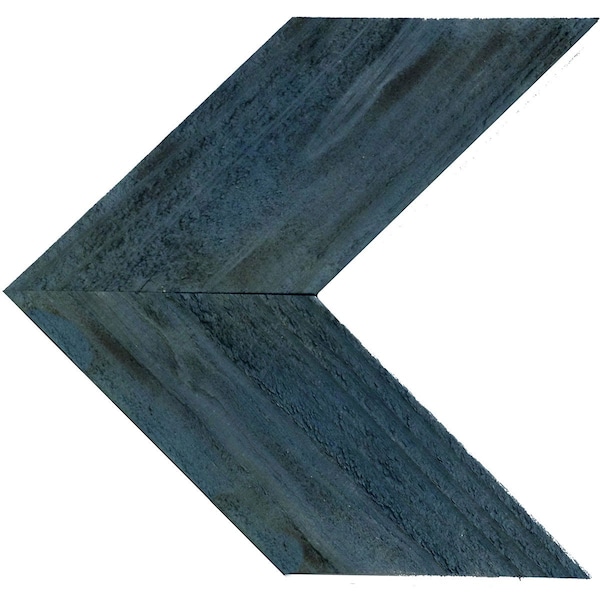 Ekena Millwork 14 3/4"W x 14"H x 3/4"D Vintage Farmhouse 5 1/2" Chevron, Barnwood Decor Collection, Driftwood Blue DECR14X14X075CHVBU - main